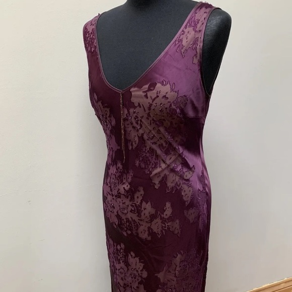 90s y2k maxi slip dress bias cut fits 10 12 - Picture 3 of 12